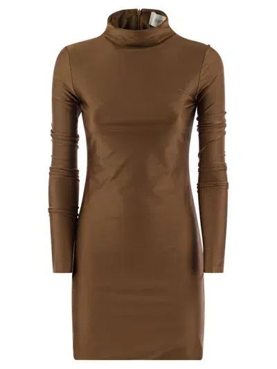 Sportmax Mock Neck Long In Bronze