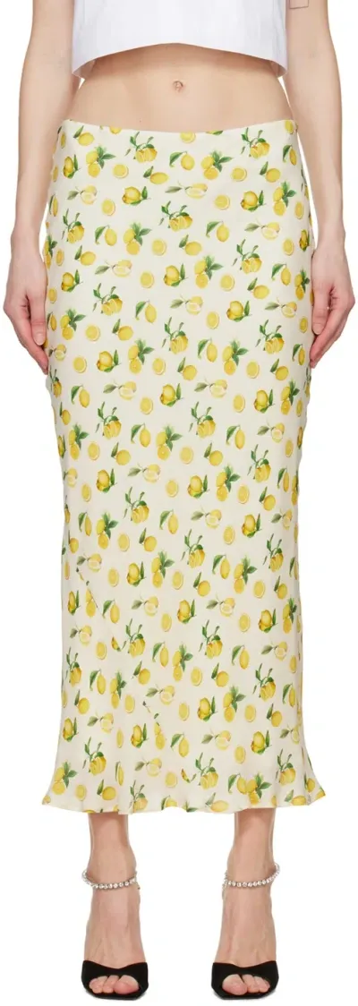 Sportmax Gerard Printed Silk Georgette Midi Skirt In 001