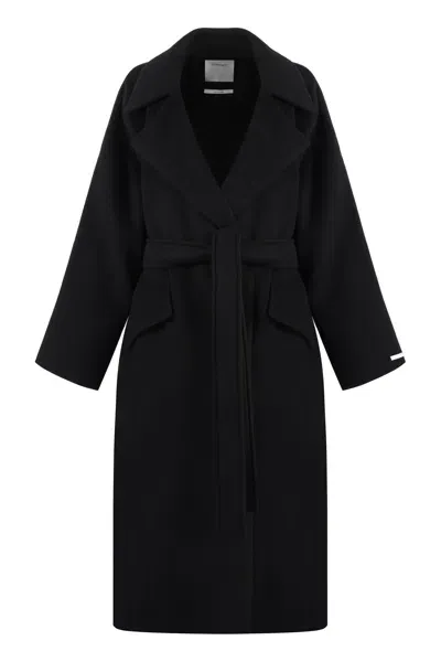 Sportmax Orense Wool And Cashmere Coat In Black