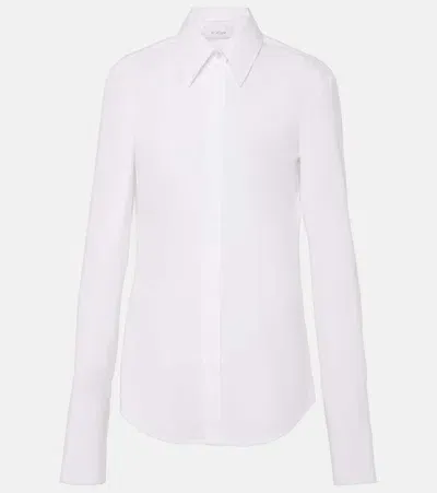 Sportmax Oste Cotton Poplin Shirt In White