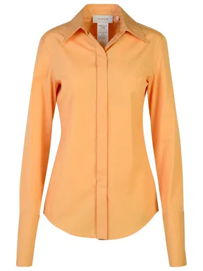 Sportmax Oste Orange Cotton Shirt In Naranja