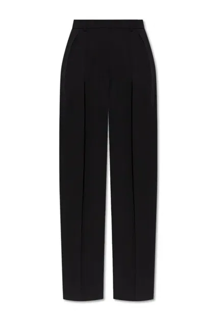 Sportmax Pleated Straight Leg Pants In Black