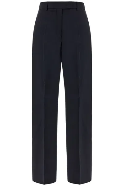 Sportmax Tailored Trousers In Cool Wool Fabric In Blue