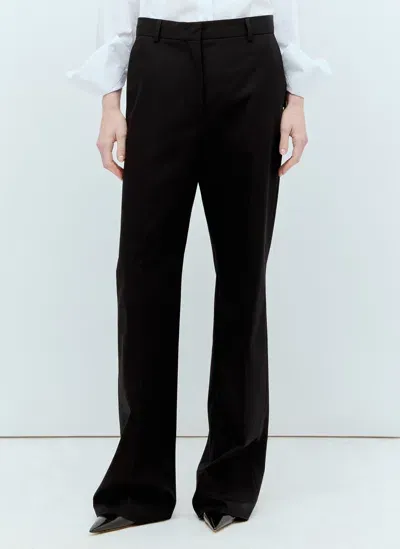 Sportmax Tailored Twill Pants In Black