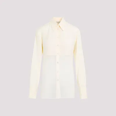 Sportmax Viscose Boa Shirt In White