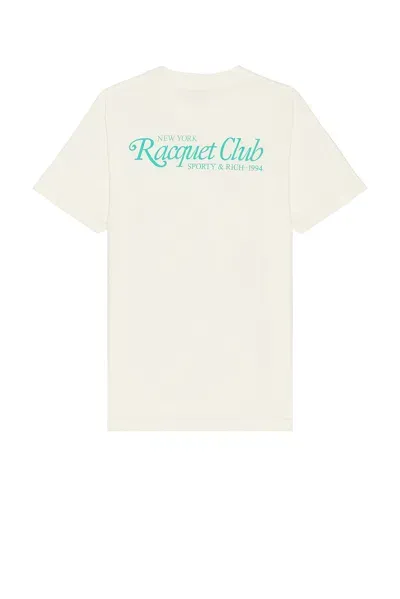 Sporty And Rich 94 Racquet Club T-shirt In Coconut