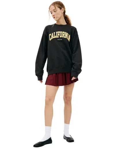 Sporty And Rich California Printed Cotton-jersey Sweatshirt In Brown