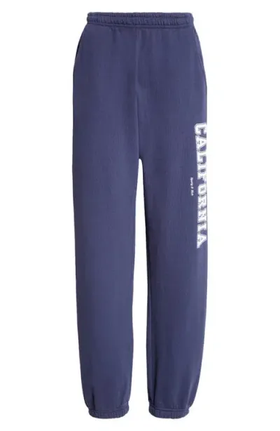 Sporty And Rich Sporty & Rich California Sweatpants In Navy