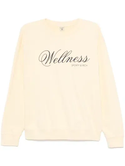 Sporty And Rich Carlyle Sweatshirt In Yellow