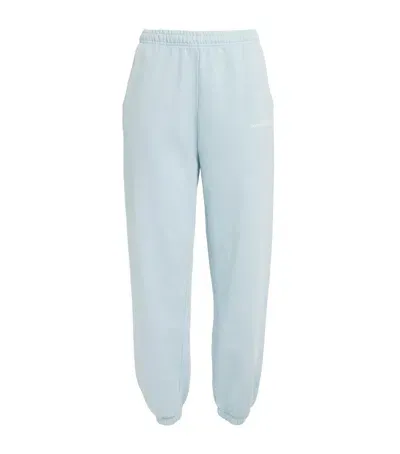 Sporty And Rich Cotton Logo Sweatpants In Blue