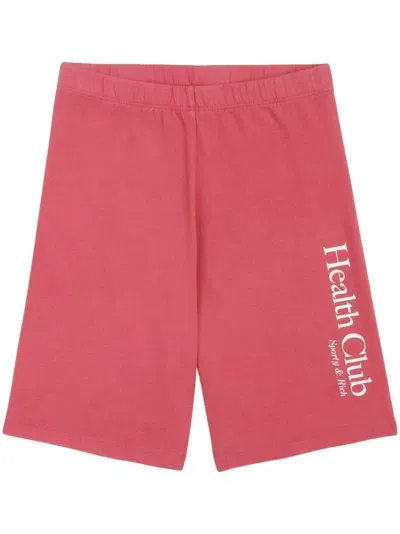 Sporty And Rich Health Club Knee-length Shorts In Pink