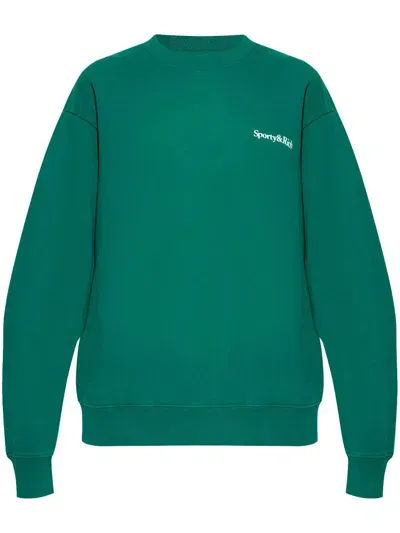 Sporty And Rich Health Is Wealth Sweatshirt In Green