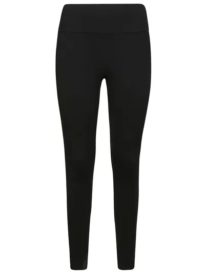 Sporty And Rich Sporty&rich Leggings High Wasted In Nero