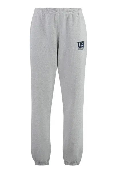 Sporty And Rich Sporty & Rich Logo Print Sweatpants In Grey