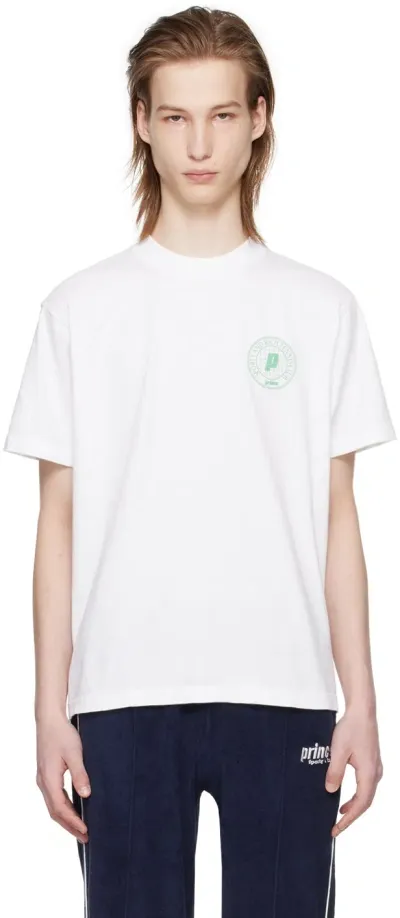 Sporty And Rich White Prince Edition Net T-shirt