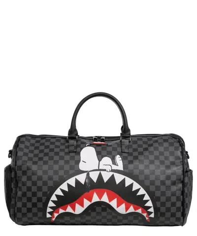 Sprayground Snoopy Chillin Duffle Bag In Black