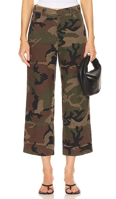 Sprwmn Slash Pocket Trouser. In Dark Camo