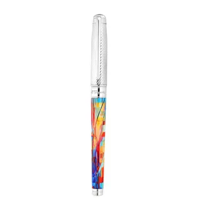 St Dupont S. T. Dupont Graff'ty Line D Eternity Fountain Pen In Multi