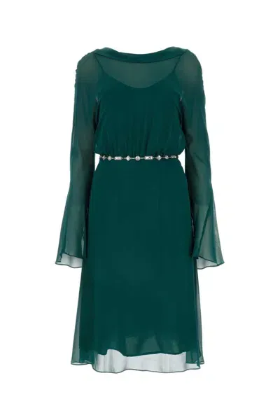 St Elegante Dress In Green