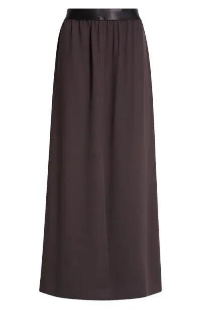 St John St. John Collection Fluid Maxi Skirt In Mocha