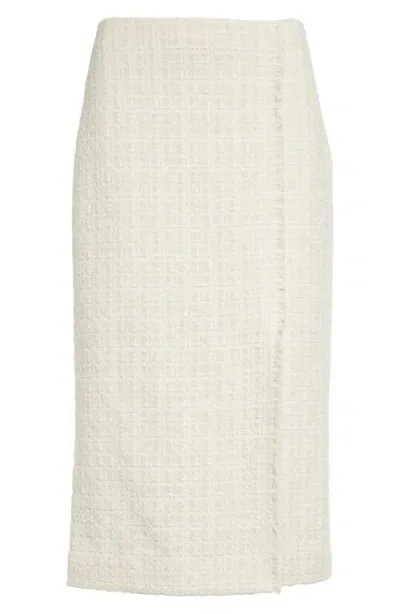 St John St. John Collection Tweed Pencil Skirt In Ecru