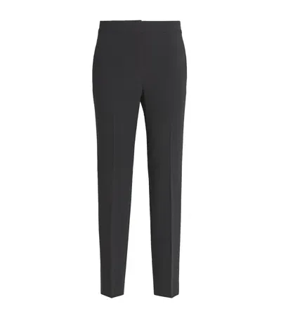 St John Emma Straight Tailored Trousers In Black