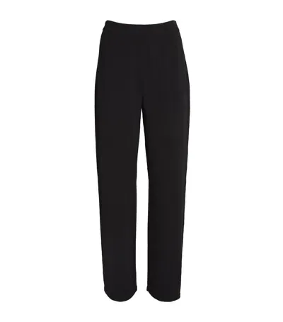 St John Knitted Straight Trousers In Black