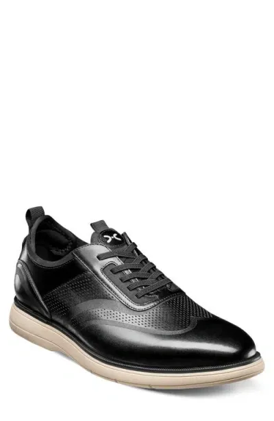 Stacy Adams Edgewood Wingtip Sneaker In Black