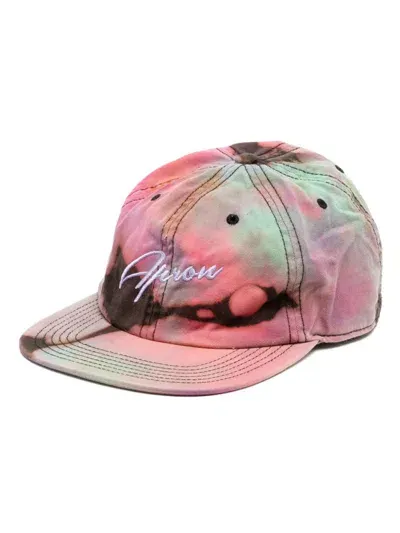 Stain Shade Logo-embroidered Cap In Pink