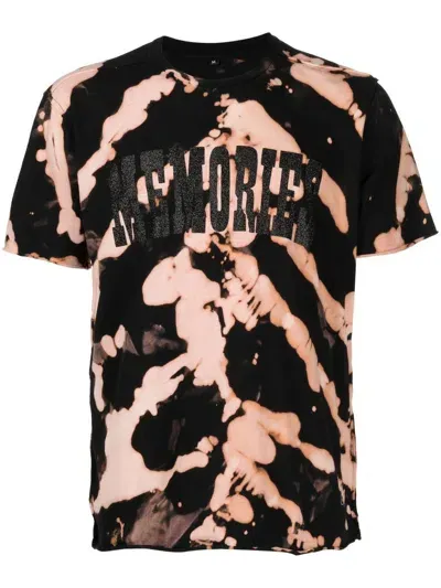 Stain Shade X Hiroshi Fujiwara Bleached-effect T-shirt In Black