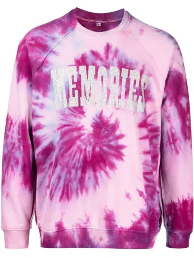 Stain Shade X Hiroshi Fujiwara Tie-dye Print Sweatshirt In 粉色