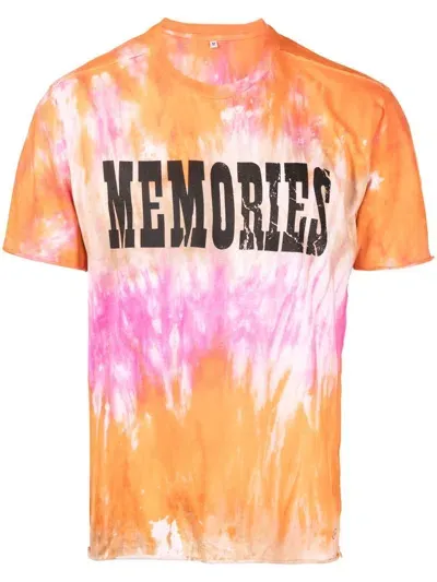 Stain Shade X Hiroshi Fujiwara Tie-dye Print T-shirt In Orange