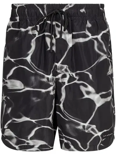 Stampd Water Swimming Trunks In Black