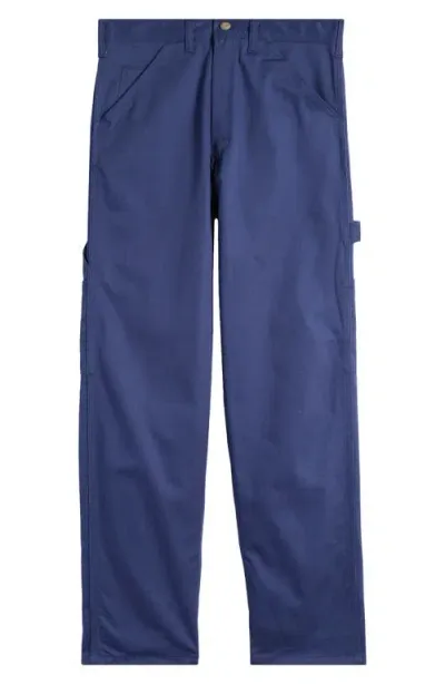 Stan Ray Og Straight Leg Painter Pants In Navy Twill