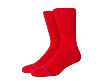 Stance Icon Classic Crew Red Socks M311d14ico-red