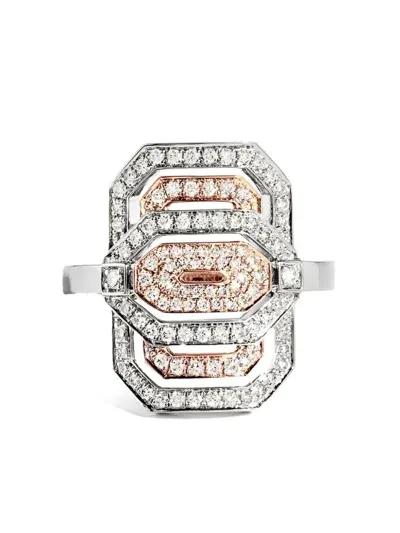 Statement Paris 18kt Rose Gold My Way Diamond Ring In Silver