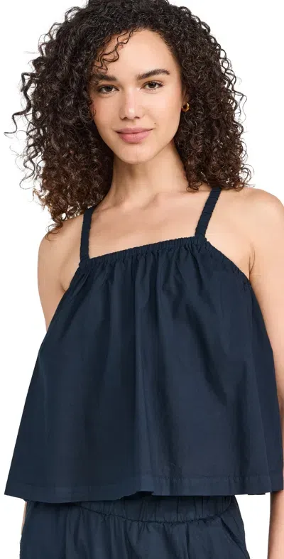 Stateside Voile Swing Top New Navy