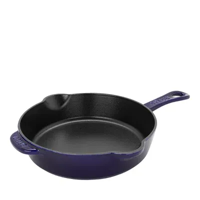 Staub Cast Iron 8.5 Traditional Deep Skillet In Dark Blue