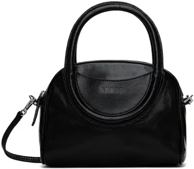 Staud Mini Maude Top Handle Bowler Bag In Black