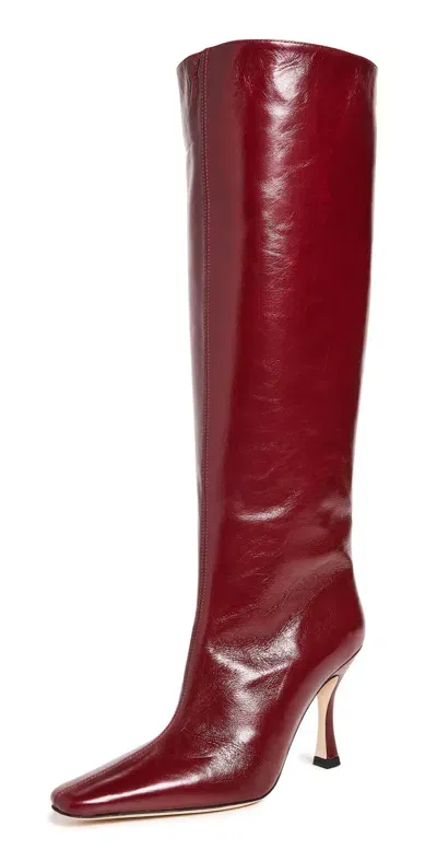 Staud Cami Boots Pinot In Red