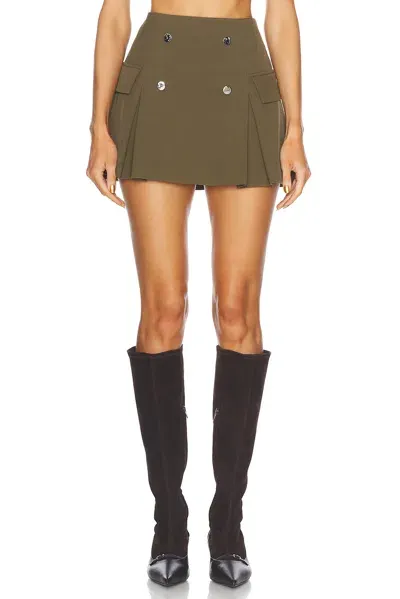 Staud Division Skirt In Sergeant Green