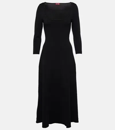 Staud Midikleid Douvres In Black