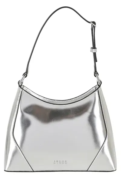 Staud Linda Shoulder Bag In Chrm Chrome