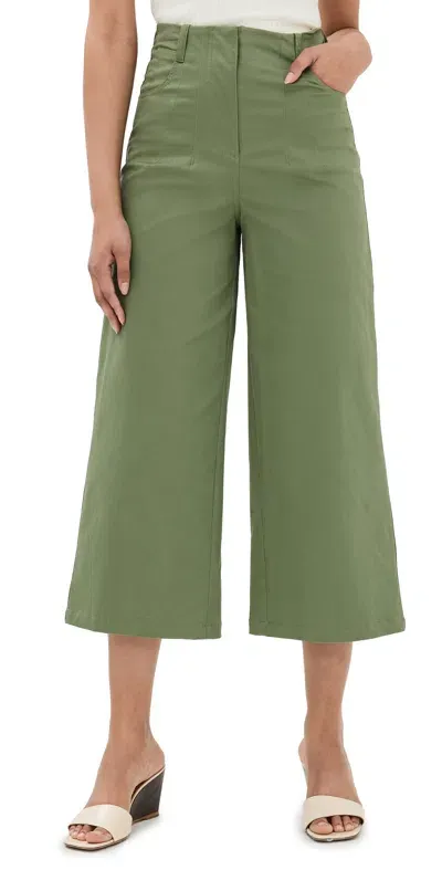 Staud Luca Pants Moss In Green