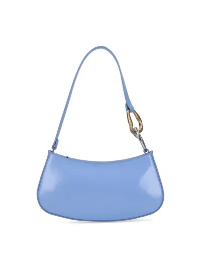 Staud Mini Ollie Shoulder Bag In Blue