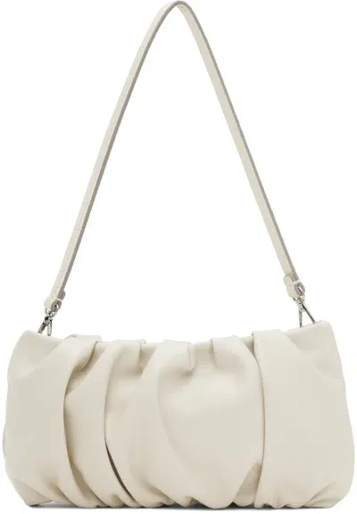 Staud Bean Leather Shoulder Bag In Crm Cream