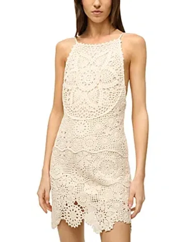 Staud Whimsy Lace Mini Dress In Buttercream