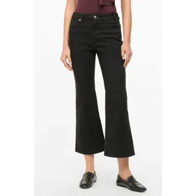 Staud + Wrangler The Crop Bootcut Jeans In Black