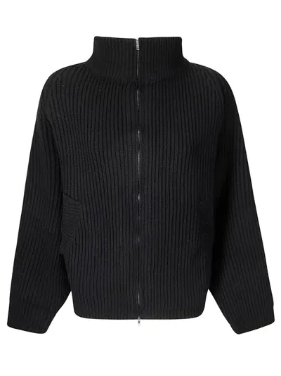 Stefano Mortari Pull Zip Merino In Black