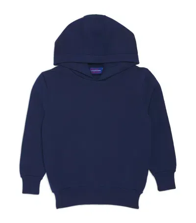 Stefano Ricci Kids' Cashmere Hoodie In Navy